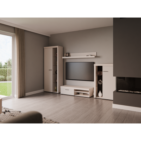 Meblościanka 270 cm Ramon Beż Piaskowy zestaw mebli do salonu